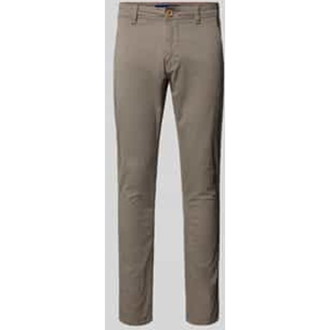 Slim fit broek met steekzakken, model 'NATAN'