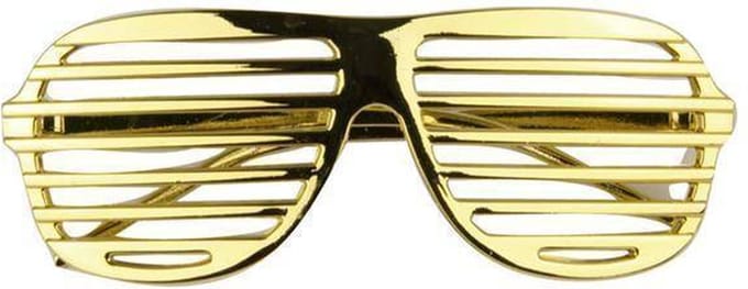 Bril Disco screen goud