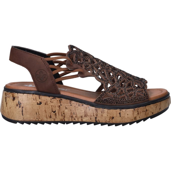 Rieker Sandalen - Dames - Bruin - Maat:39