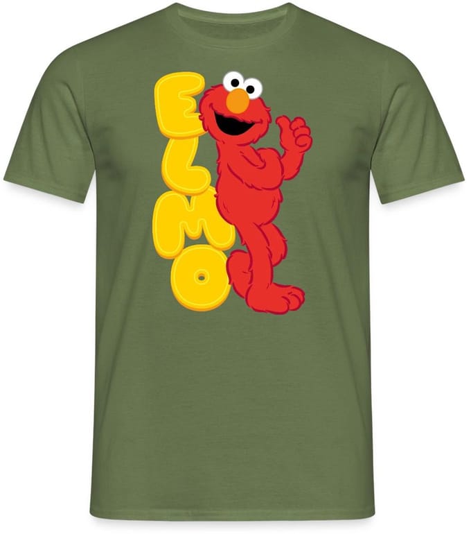 Sesamstraat Elmo Portret T-Shirt Heren