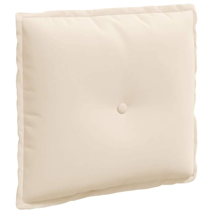 vidaXL - Rugkussen - Beige - 50 - x - 45 - cm - Microvezel - Stof