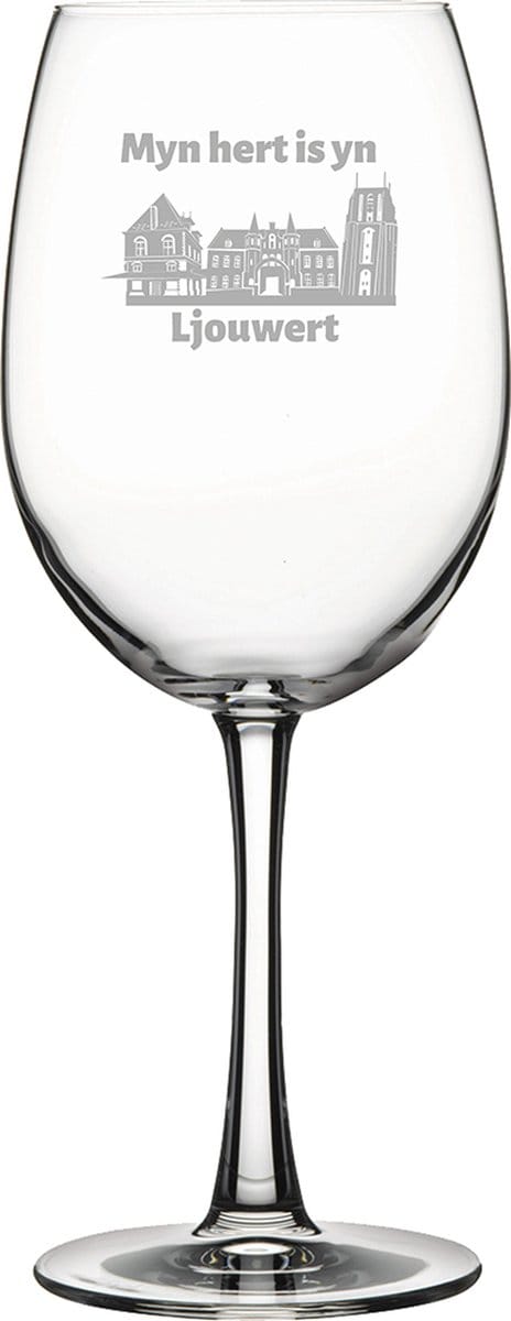 Gegraveerde Rode wijnglas 46cl Ljouwert