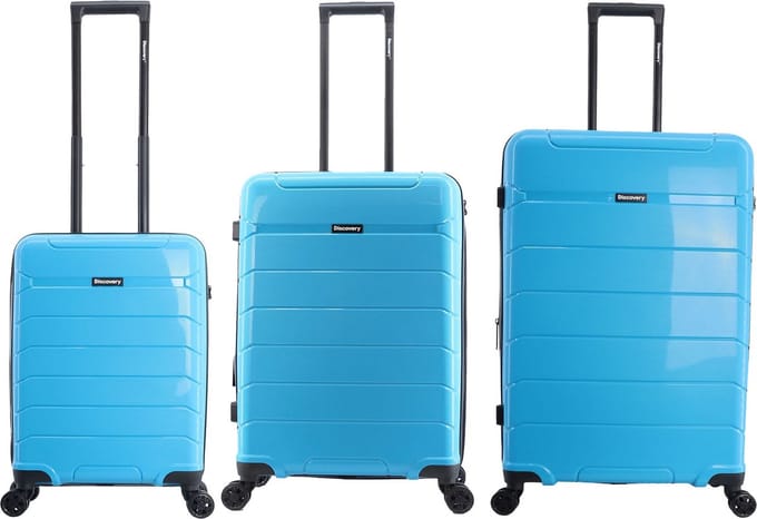 Discovery - Skyward | 3-Delig Harde Kofferset - Blauw - Blauw / Set