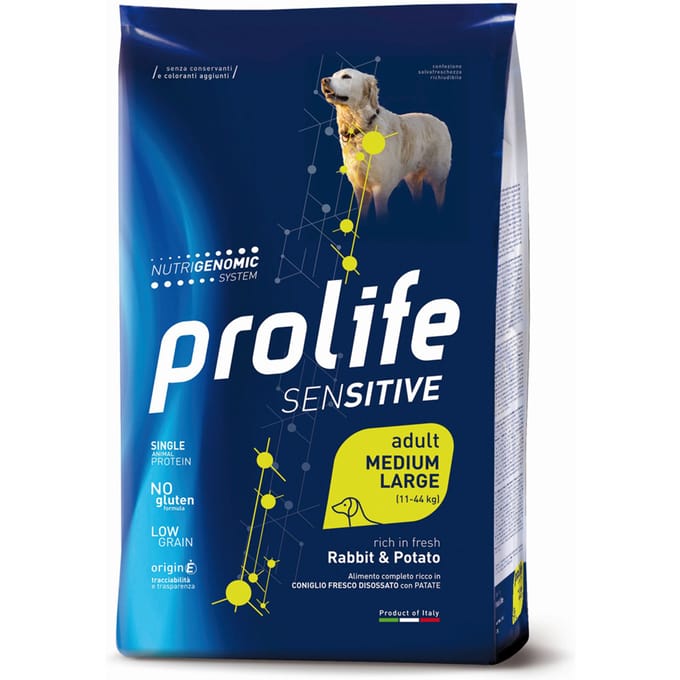 10kg Konijn & Aardappel Sensitive Prolife droogvoer voor honden