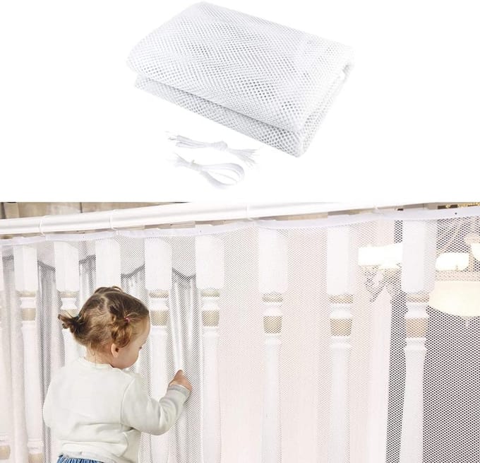 Veiligheidsnet 3 Meter voor Trappen en Balkons Bescherming - Kinderbeveiliging