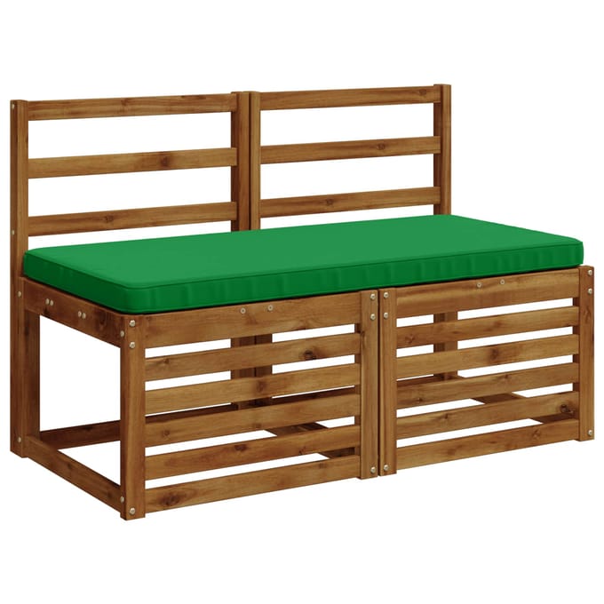 vidaXL - 1-delig - Bankkussen - VUGHT - 100% - Polyester - Groen - 100 - x - 50 - x - 5 - cm