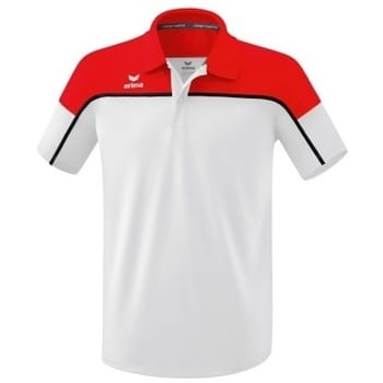 Erima Change Polo Heren - Zwart / Rood / Wit | Maat: M