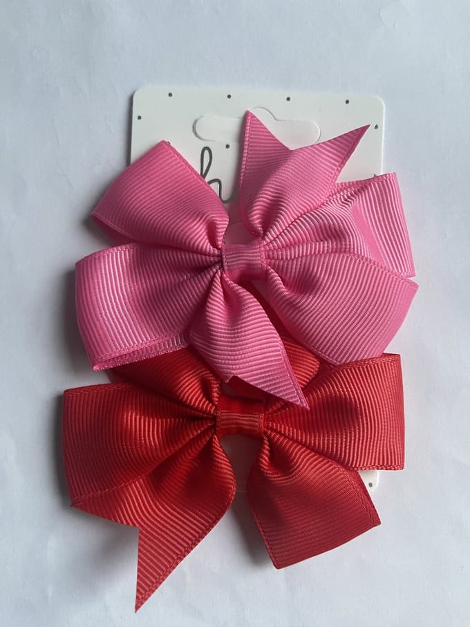 Haarspeldjes duckclip 4.0cm Effen Donker Rose-Rood