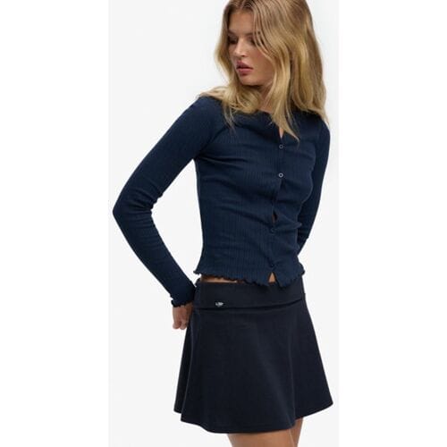 Superdry Athletic Essentials Omslag Rok Blauw Grootte: 44