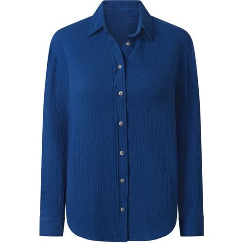 ESMARA Mousseline dames blouse (Blauw, 34)