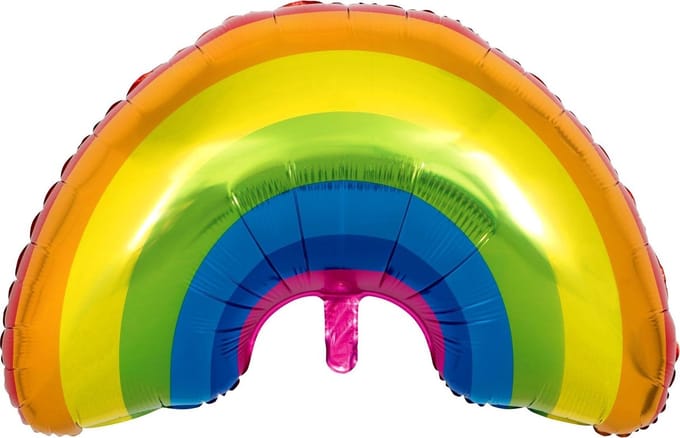 Regenboog ballon van aluminium - Feestdecoratievoorwerp