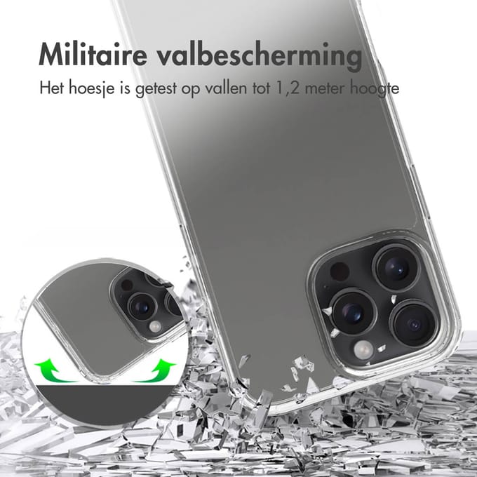 Accezz Hoesje - Geschikt voor Apple iPhone 16 Pro Max - Xtreme Impact Backcover 2.0 - Transparant
