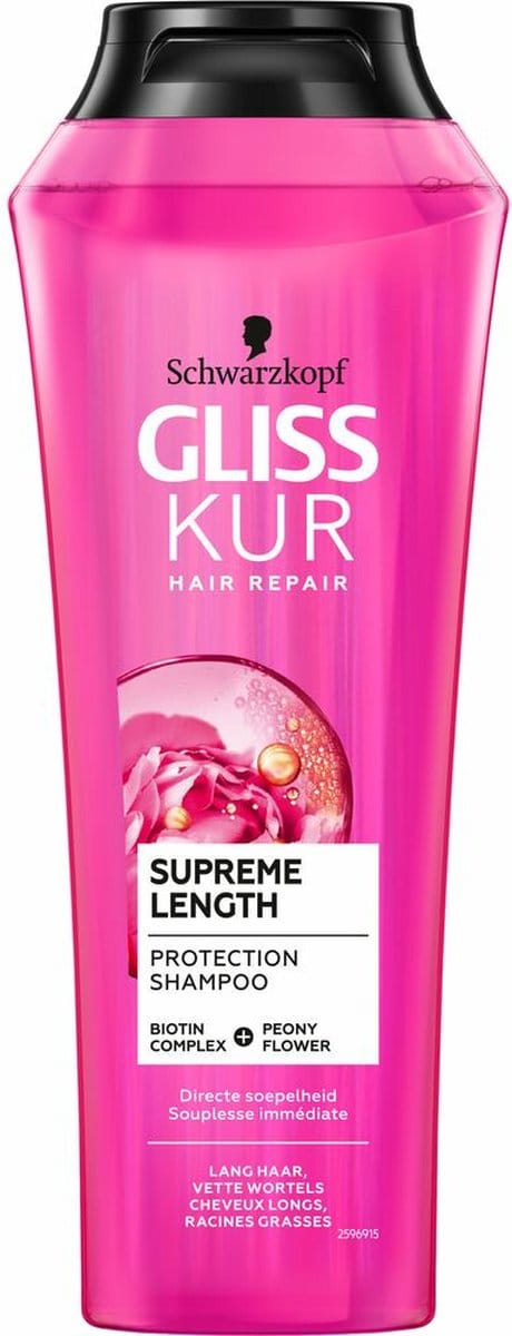 Gliss Kur - Shampoo - Supreme Length - Lang Haar, Vette Wortels - 250ml