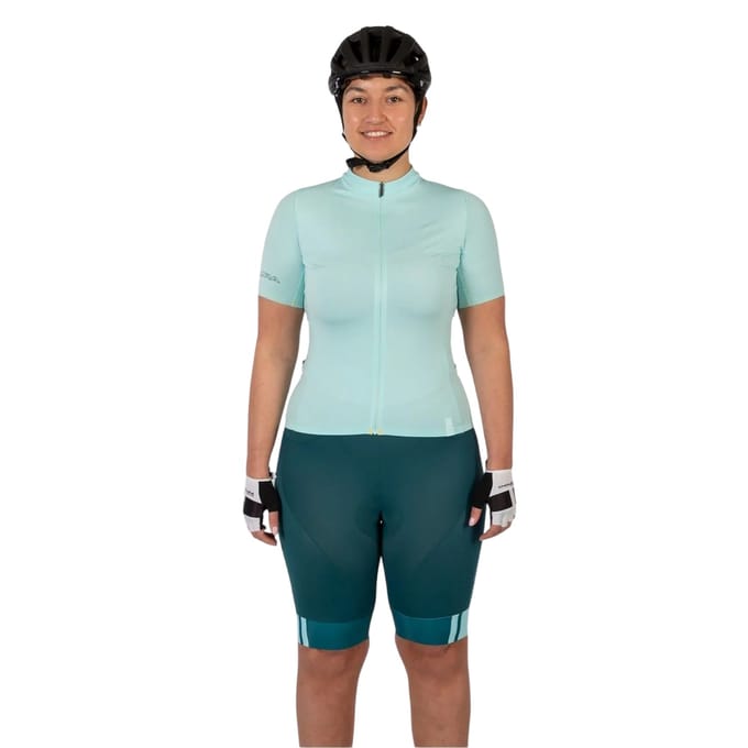Endura Dames/Dames Full Zip Raglan Jersey (Gletsjer blauw)