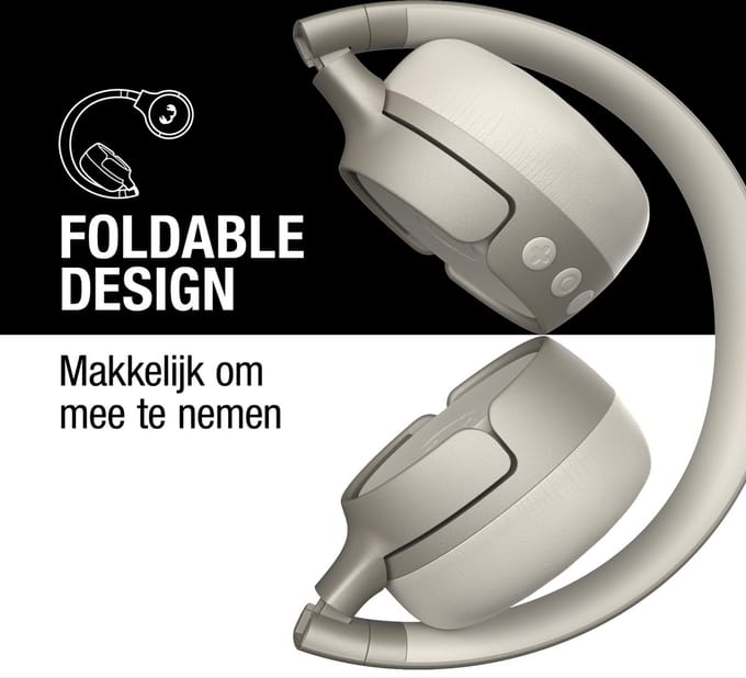 Fresh ‘n Rebel Code Fuse – Draadloze on-ear koptelefoon - Bluetooth - 30 uur Speeltijd - Beige - Silky Sand