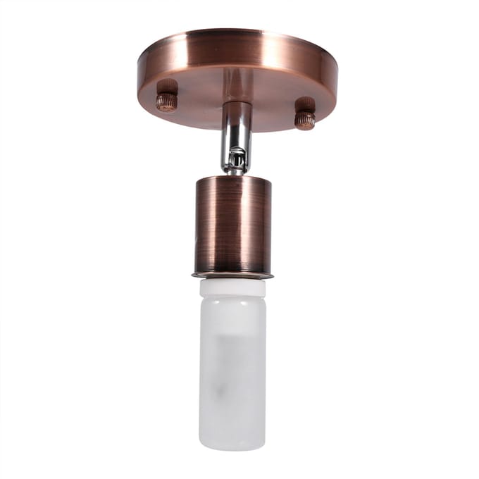 E27 moderne vintage plafondlamp wandlamp fitting 180 graden draaibaar rood brons gray