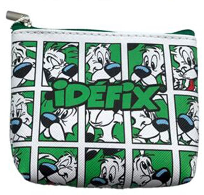 Ritsportomonnee - Idefix Groen Afbeeldingen - PVC - 11x8x3cm