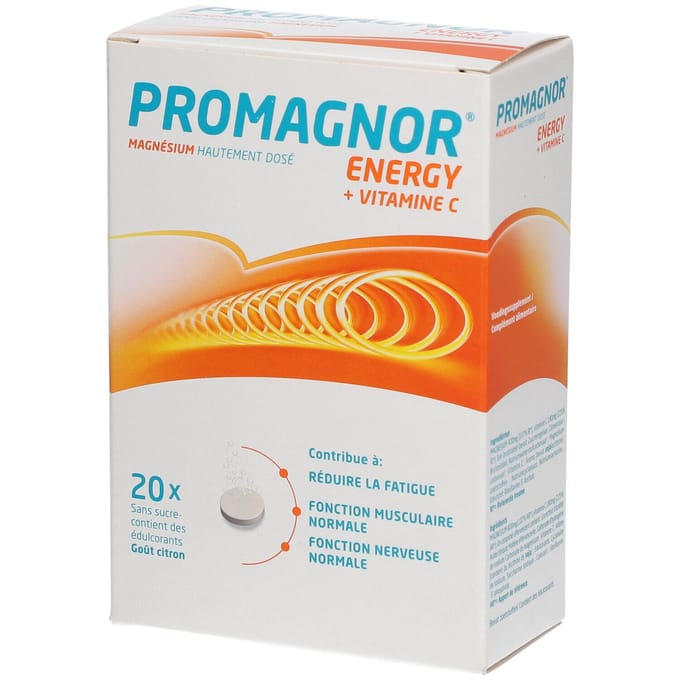 Promagnor Energy Magnesium + Vit C Bruistabletten 2x10