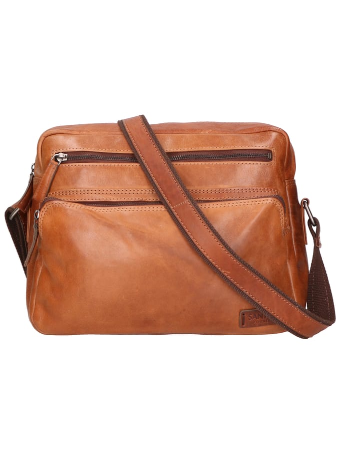 Santini schoudertas unisex TAN