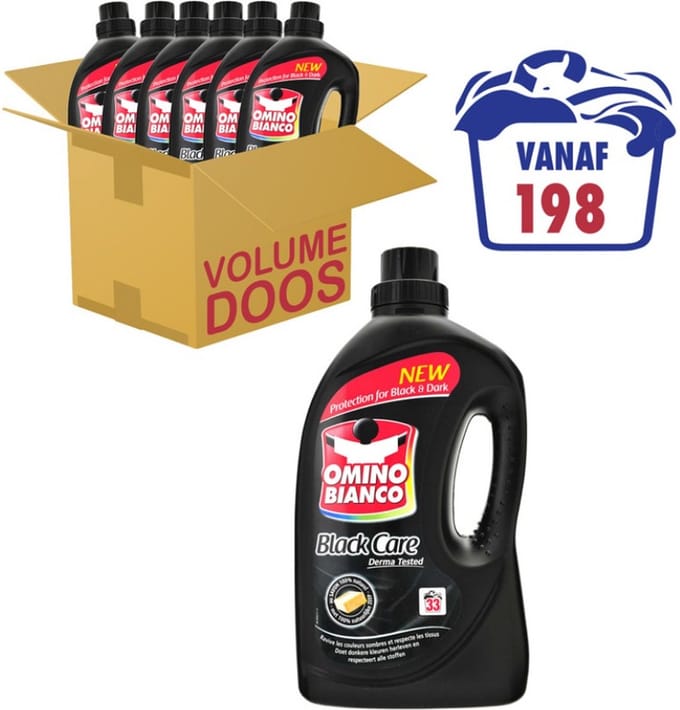 Omino Bianco Black Care - 6x2 L - 180 Wasbeurten