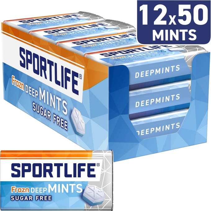 Sportlife Mints Frozn deepmint - frisse suikervrije mints - 012x35g
