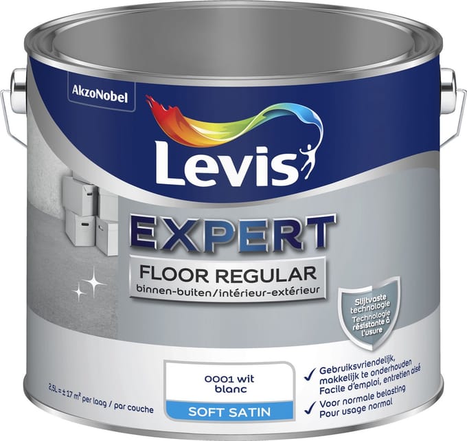 Levis - Expert Floor Regular - Wit - 2,5 L