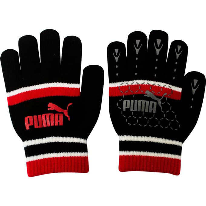 Puma No 1 Logo Cat Magic Winter Zwart/Rood Unisex Handschoenen
