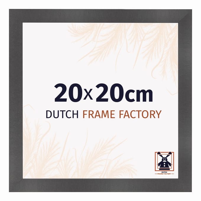 Fotolijst 20x20 cm - MDF - Zwart Mat - Praag
