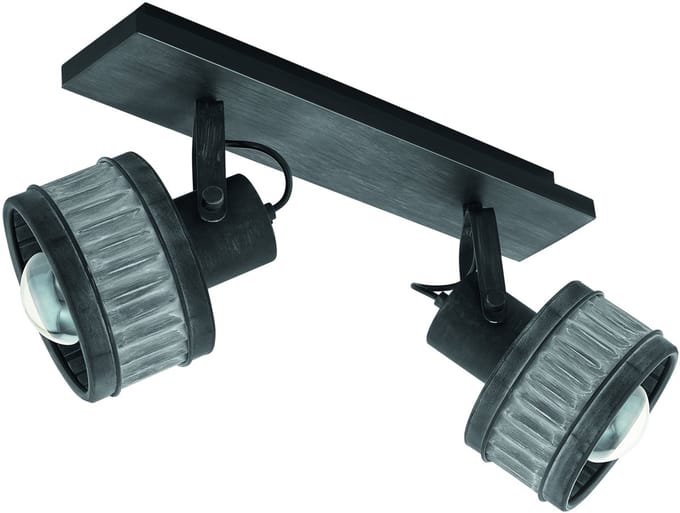 EGLO Turrock Wandlamp/Plafondlamp - E27 - 47,5 cm - Grijs