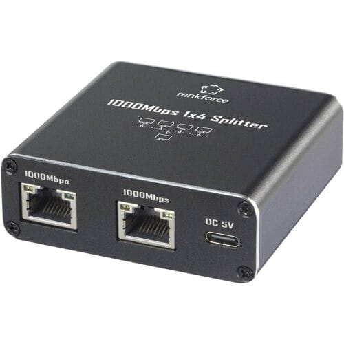 Renkforce RF-6739680 RF-GES-400 Netwerk switch RJ45 5 poorten 1 GBit/s USB-stroomverzorging
