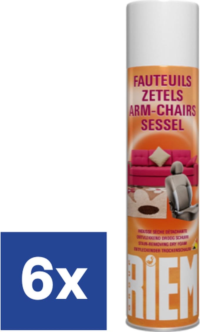 Riem - Zetelreiniger - 6 x 400 ml - Voordeelverpakking