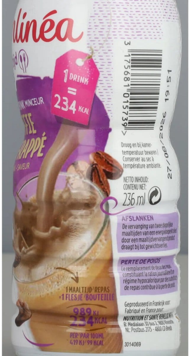 Gerlinea Drinkmaaltijd Koffie - 4 x 236 ml - Voordeelverpakking