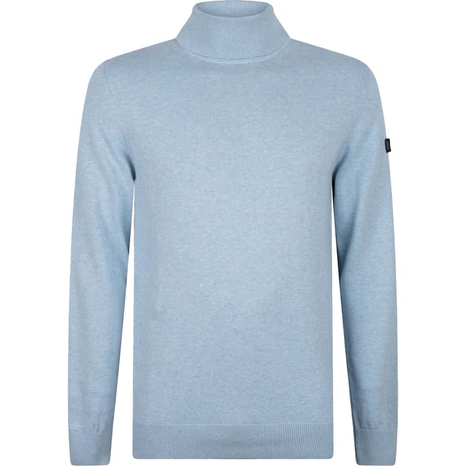 Presly & Sun - Heren Trui Keith Turtle Pullover - Blauw - Maat S