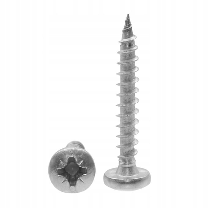 RVS Houtschroeven Lenskop 6x80mm - 1 Stuk