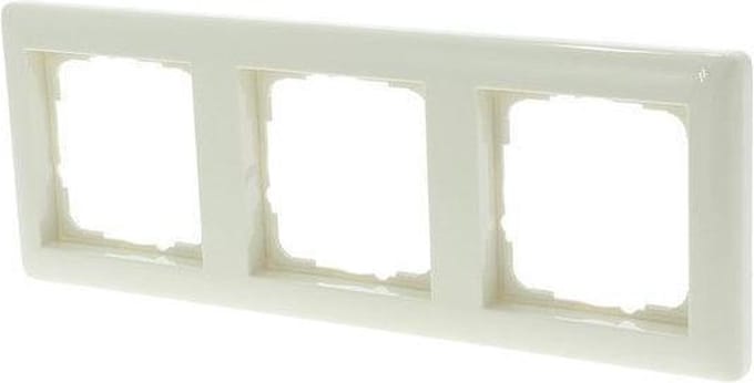 Gira SY55 Inbouw Afdekplaat - 3-voudig - Crème