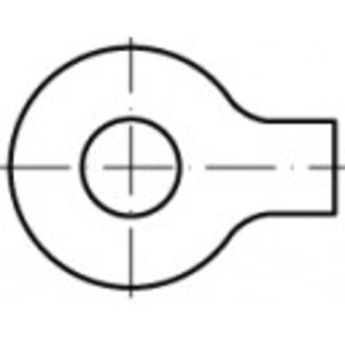Onderlegringen met doeken 17 mm 36 mm Staal 100 stuk(s) TOOLCRAFT 104568