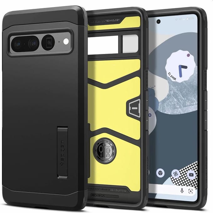 Spigen Tough Armor Google Pixel 7 Pro Hoesje Back Cover Zwart