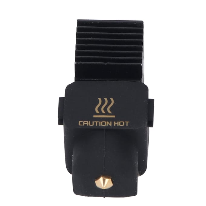Messing Nozzle Hot End Kit Extrusie Verwarmingsblok met Hittebestendige Siliconen Sok voor Bambu Lab A1 black