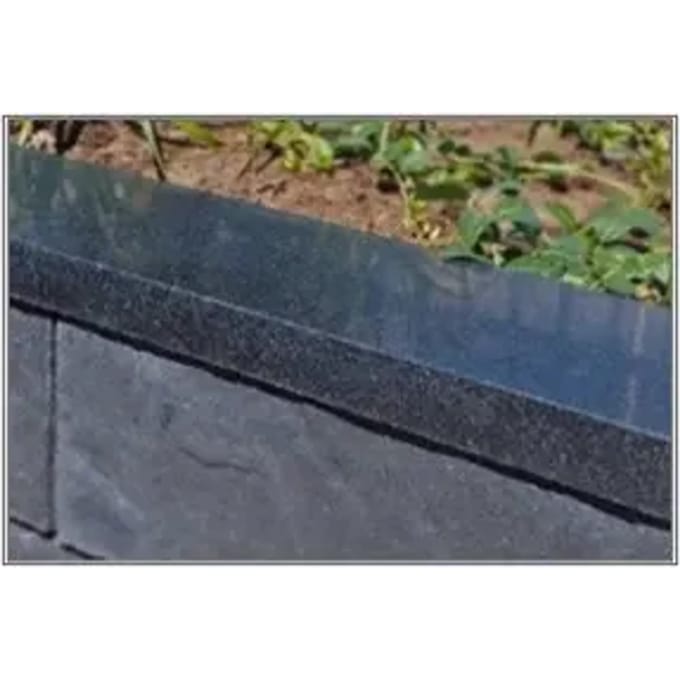 Afdekplaat 15x100x3cm Basalt Gezoet