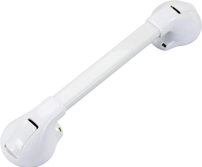 MultiMotion Wandbeugel met zuignappen - 30 cm - Wit - Veiligheidsgreep - Douchegreep - Badgreep