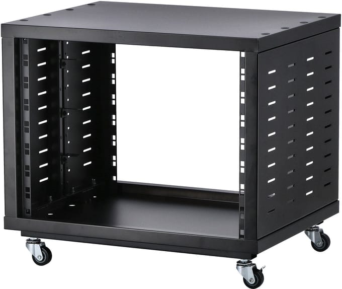 19 inch rack 8U - Innox INA SR8 met wielen - Zwart