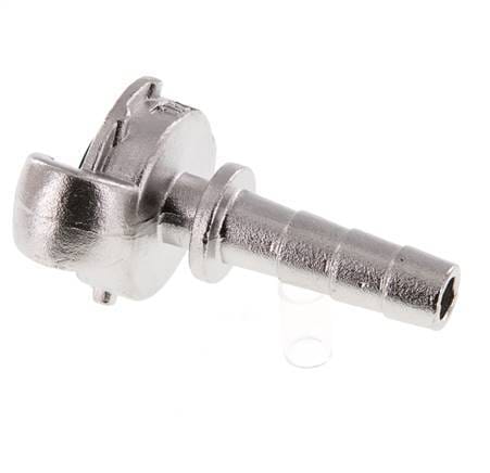 RVS DN 9 DIN 3489 Compressor Klauwkoppeling met 13 mm Slangpilaar