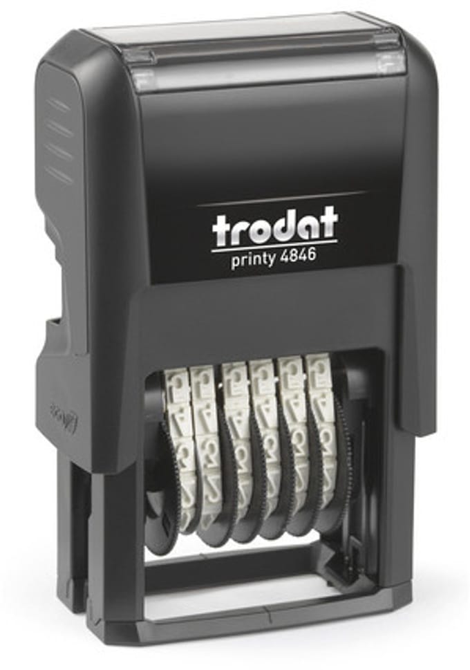 Trodat 4846 Eigen inktsysteem Nummerstempel
