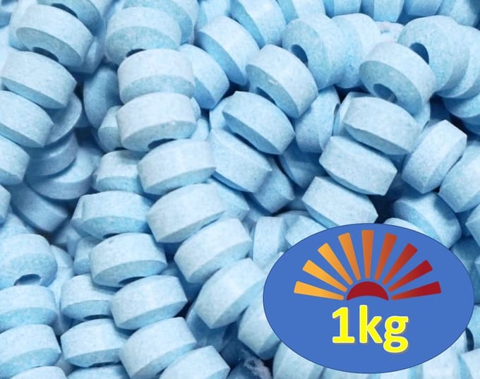 Lollywood Snoepkettingen Blauw - 55 stuks