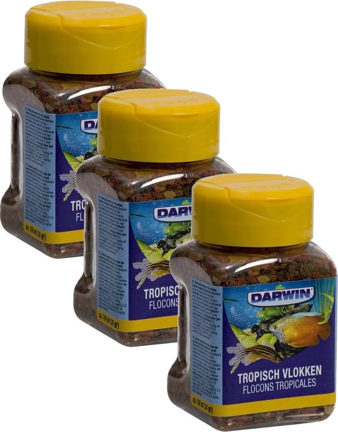 Darwin Tropisch Vlokken - Vissenvoer - 3 x 330 ml
