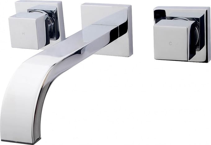Xellanz Rombo wastafelkraan 2-knops inbouw chroom