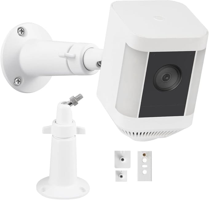 Verstelbare camera houder - Muurbeugel - Beveiliging camera - Gepoedercoat - 15.4 x 13.3 cm