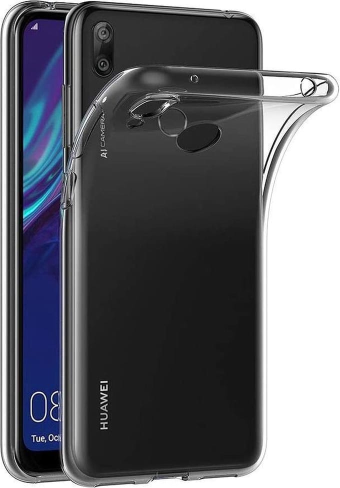 Hoesje Geschikt voor: Huawei Y7 2019 - Silicone - Transparant