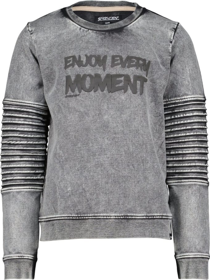 4PRESIDENT Sweater jongens - Black - Maat 152 - Jongens trui