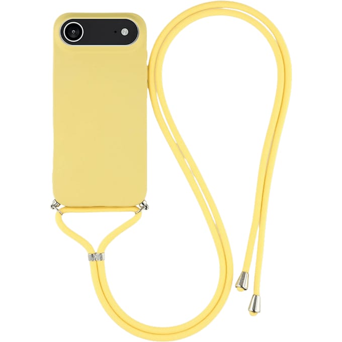 Mocaa Apple iPhone Air Hoesje met Koord Geel
